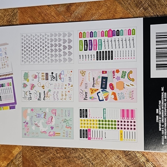 Let's Planner unicorn animal stickers books - Picture 5 of 7